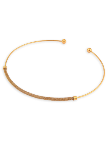 Collier Acier Jaune Rigide...
