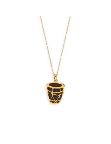 Collier Acier Bicolore Gwoka
