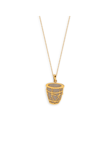Collier Acier Bicolore Gwoka