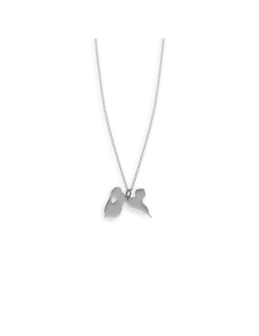 Collier Acier Carte Guadeloupe