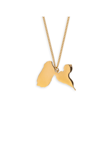 Collier Acier Carte Guadeloupe