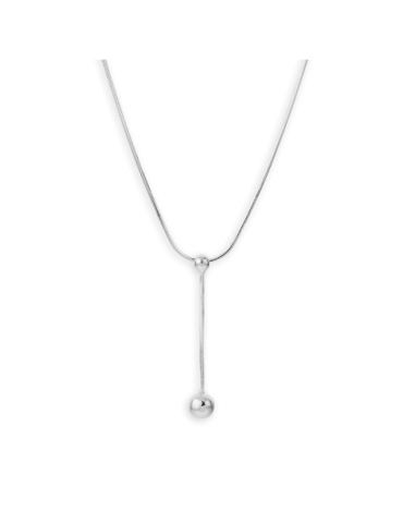 Collier Argent Rhodié Y...