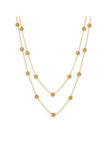 Collier Or 18 carats Double...