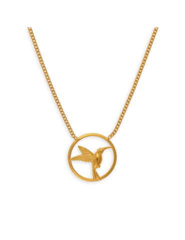 Collier Plaqué Or Colibri...