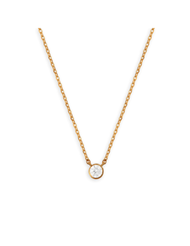 Collier Plaqué Or Zirconium...