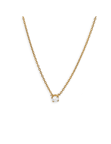 Collier Plaqué Or Zirconium...