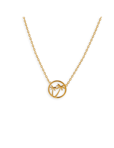 Collier Plaqué Or Palmiers