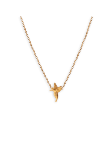 Collier Plaqué Or Colibri