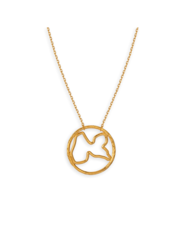 Collier Plaqué Or Carte...