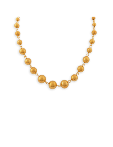 Collier Plaqué Or Grain D'or