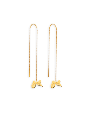 Boucles D'oreilles Or 18...