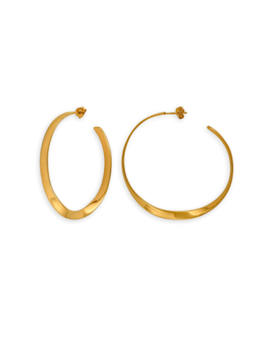Créoles Plaqué Or Torsadées