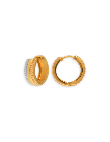 Créoles Or 9 carats Fantaisie