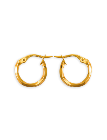 Créoles Or 9 carats Torsadées