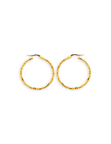 Créoles Or 9 carats Diamantées