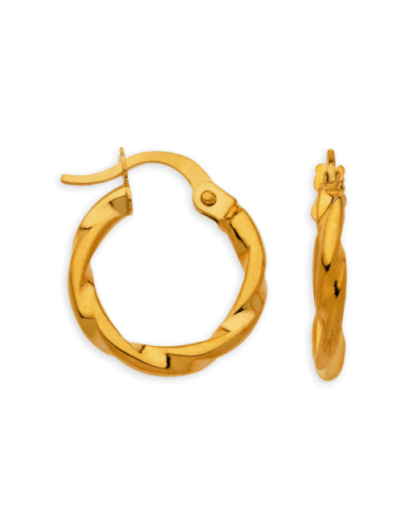Créoles Or 9 carats Torsadées