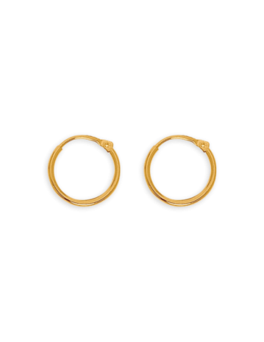 Créoles Or 18 carats Lisses