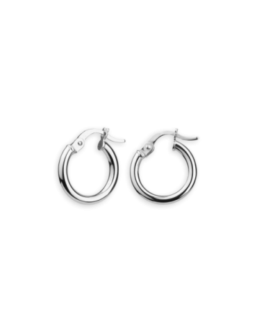 Créoles Or 18 carats Blanc