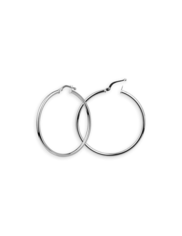 Créoles Or 18 carats Blanc