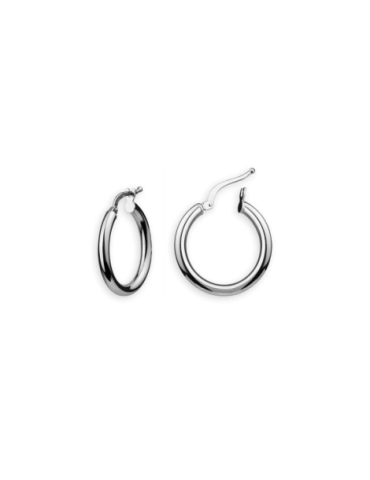 Créoles Or 18 carats Blanc