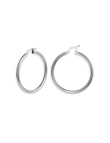 Créoles Or 18 carats Blanc