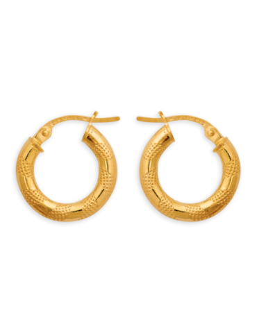 Créoles Or 9 carats Fantaisie