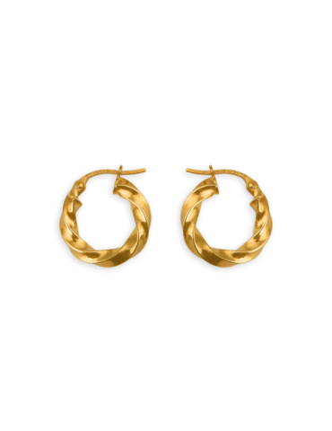 Créoles Or 9 carats Torsadées