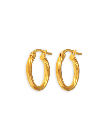 Créoles Or 9 carats Torsadées