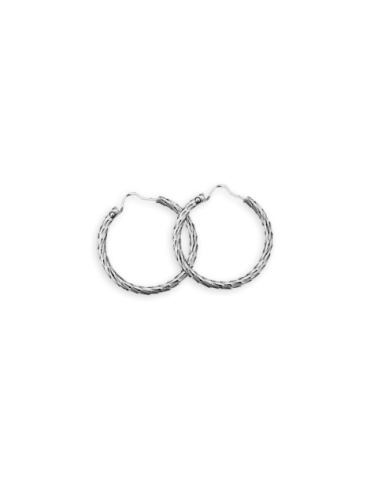 Créoles Argent Diamantées