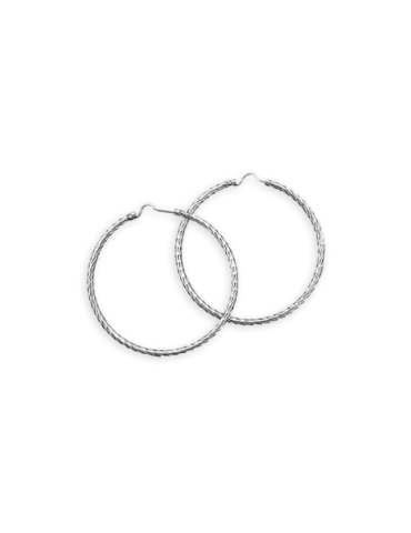 Créoles Argent Diamantées