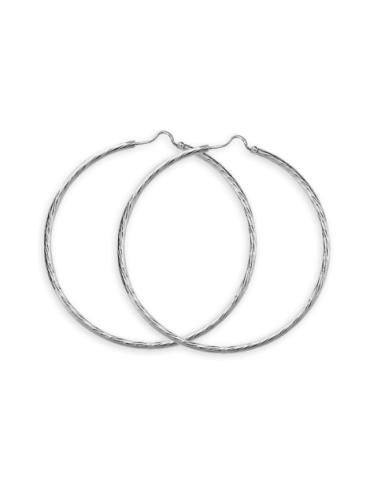 Créoles Argent Diamantées