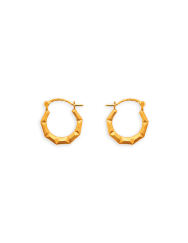 Créoles Or 9 carats Fantaisie