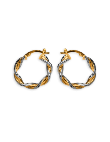 Créoles Or 9 carats Torsadées