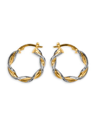 Créoles Or 9 carats Torsadées