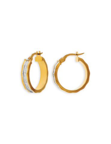 Créoles Or 9 carats Diamantées