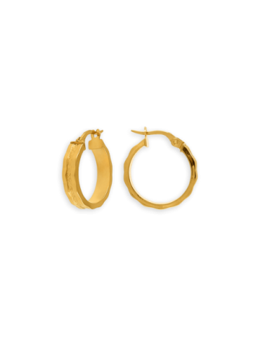 Créoles Or 9 carats Fantaisie