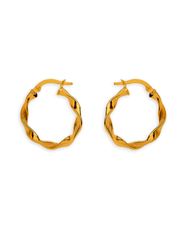 Créoles Or 9 carats Torsadées