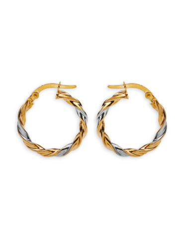 Créoles Or 9 carats Torsadées