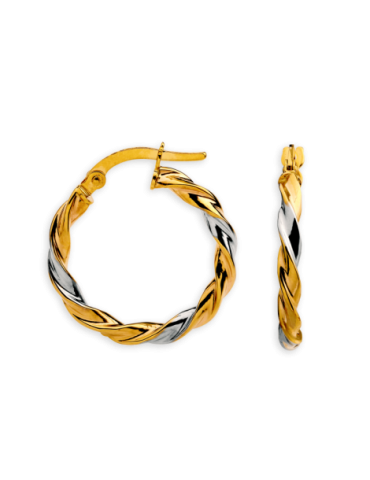 Créoles Or 9 carats Torsadées