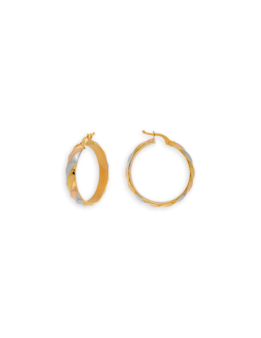 Créoles Or 9 carats Fantaisie