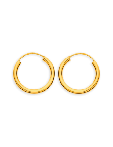 Créoles Or 9 carats Flexibles