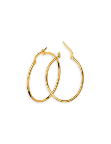 Créoles Or 18 carats Lisses