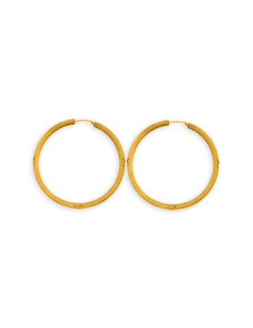 Créoles Or 18 carats Fantaisie