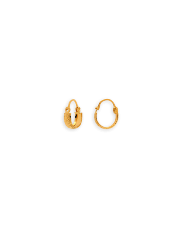 Créoles Or 18 carats Ciselées