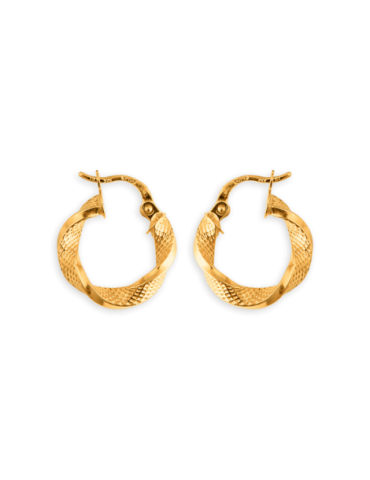 Créoles Or 9 carats Torsadées