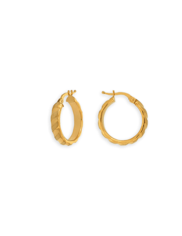 Créoles Or 9 carats Satinées