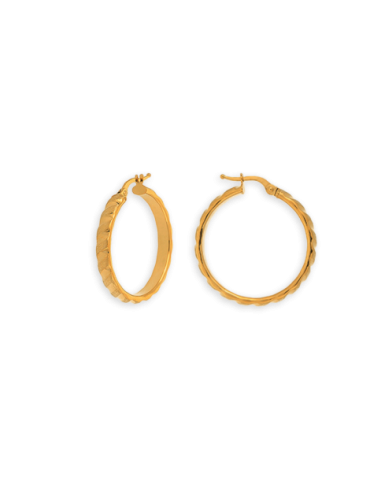 Créoles Or 9 carats Satinées