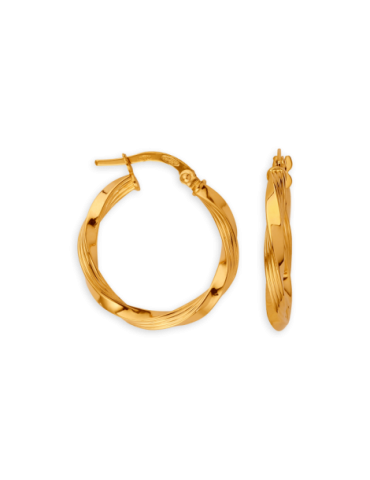 Créoles Or 18 carats Torsadées