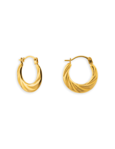 Créoles Or 9 carats Torsadées