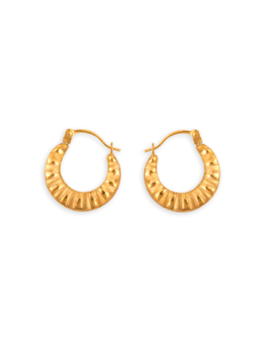Créoles Or 9 carats Fantaisie